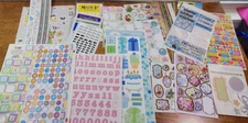 Big Unsorted Stickers Lot Scrapbook 9+ lbs New