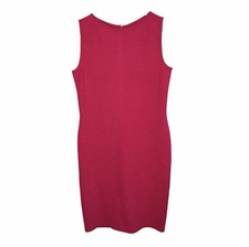 St. John Evening Women s Santana Knit Dress Size 8 Hot Pink Knee Length