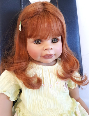 Künstlerpuppe 88 cm, Juna von Monika Peter-Leicht in Originalkleidung+Zertifikat