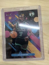 Jaylen Brown Topps Finest 2025 Oil Spill Refractor /15