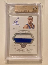 2013-14 Panini Flawless Stephen Curry Patch Auto #53 Silver /25 BGS 9.5 Gem mint