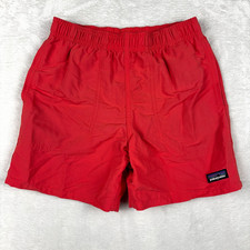 Patagonia Baggies Swim Shorts Boys M Pink Salmon Trunks Mesh Lined Beach Pool