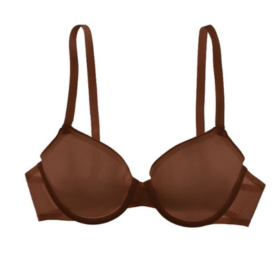 NWT Cuup Bra The Demi Mesh Expresso Sz 38E