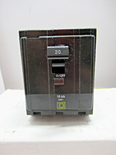 Square D QO320 Circuit Breaker 20 Amp 240 Volt 3 Pole Yellow Plug In -WARRANTY