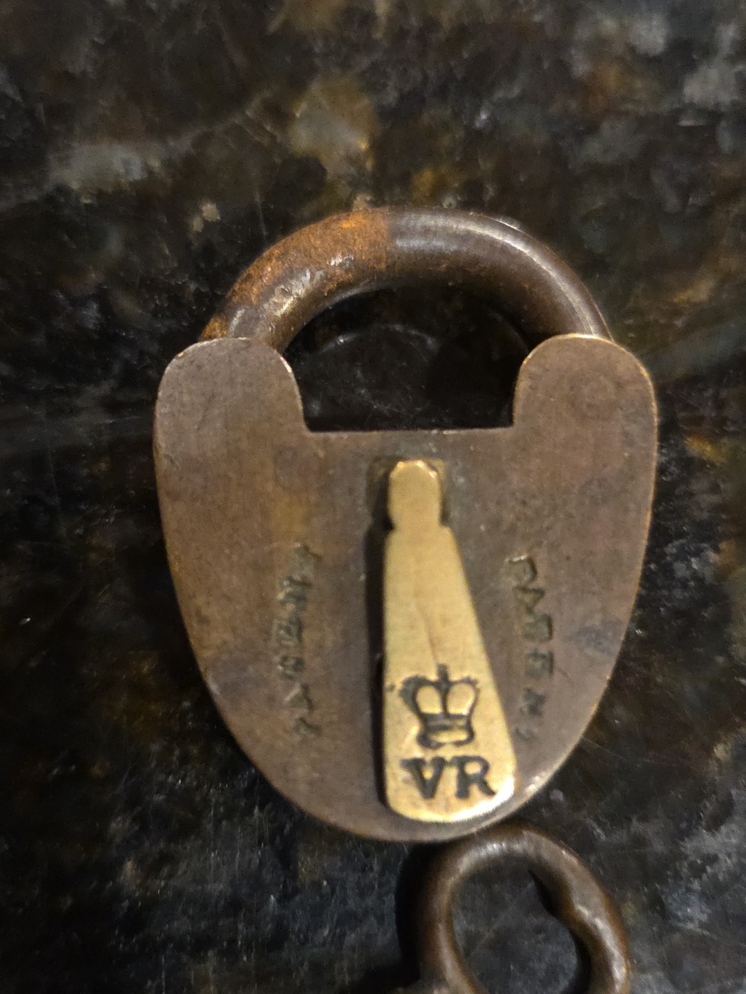 2 ANTIQUE Fraim Smokehouse IRON BRASS PADLOCK WITH KEY Working 