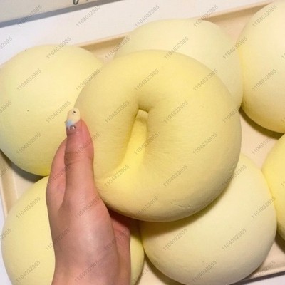 Milk Bun Squishy Fidget Toy Soft Stress Relief Squeeze Toy for Kids