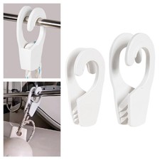 Marine Boat Rail Fender Bumper Hooks Easily Install Professional Black Color