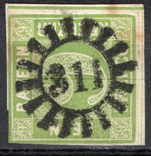 Bayern Mi.Nr. 5 Mühlrad 311 , gestempelt ( 6333 )