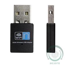 300Mbps USB Wifi Adapter Dongle Wireless Lan Internet for Desktop PC Laptop