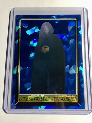 2023 Topps Chrome Sapphire Luke Skywalker Jedi Warrior Star Wars ROTJ Blue #201
