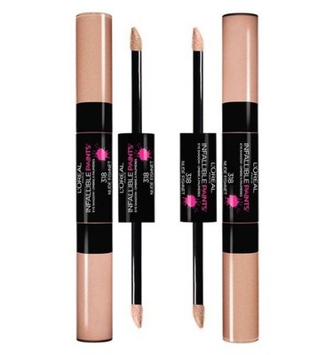 2 L'Oréal Paris Infallible Paints Eye Shadow, Nude Fishnet, 0.25 fl. oz.