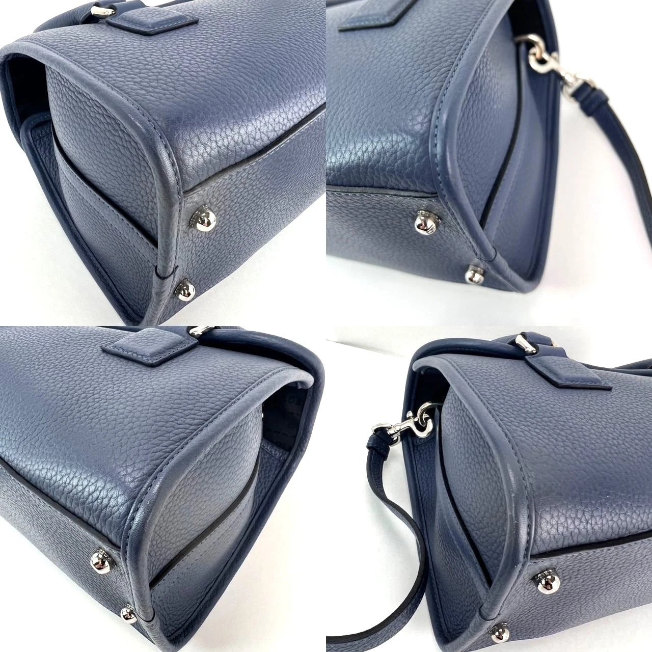 Borsa a tracolla Loewe pelle di vitello Alamo 28 donna blu taglia unica