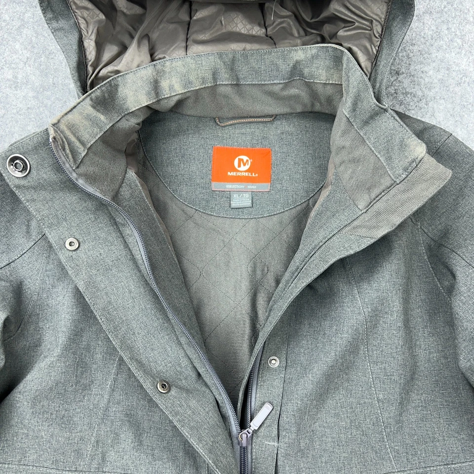 Merrell Jacket Womens XL Gray Select Dry Warm Insulated Waterproof Full Zip Long - Image 4 of 4
