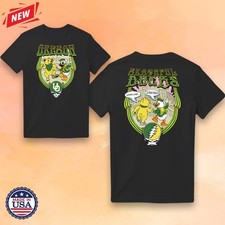 Crew Grateful Dead x Oregon Ducks 26 Yellow Bear  Mascot To Autzen T-Shirt