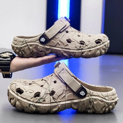 Mens EVA Platform Clogs Slip On Garden Sandals Outdoor Leisure Shoes