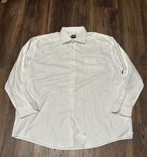 Pronto Uomo Men s Non-Iron Executive Fit White Dress Shirt 18 34/35 NWOT