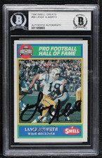 BAS 1990 Swell Pro Football Hall of Fame Lance Alworth #99 BGS Authentic HOF 4f5