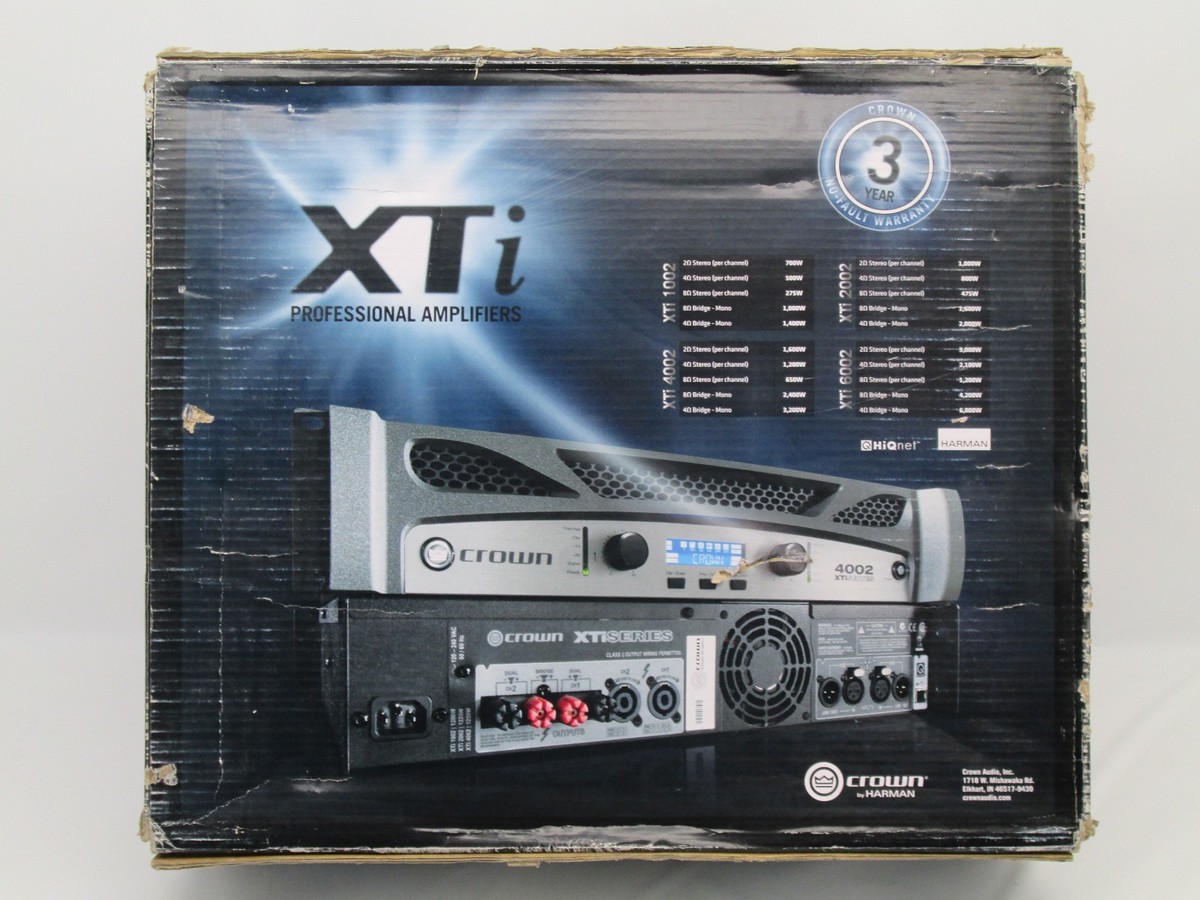 Crown XTi 4002 XTi 2 Series 3200W Stereo Power Amp w/ DSP - 650W