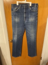 Vintage Levis 517 Orange Tab Jeans Mens 38X34 Denim Bootcut Made USA 80s 90s