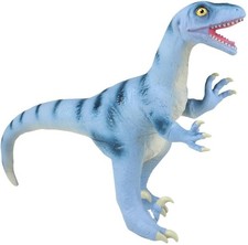 Soft Velociraptor Dinosaur Figure Big - 22" Long x 13" Tall Self Standing