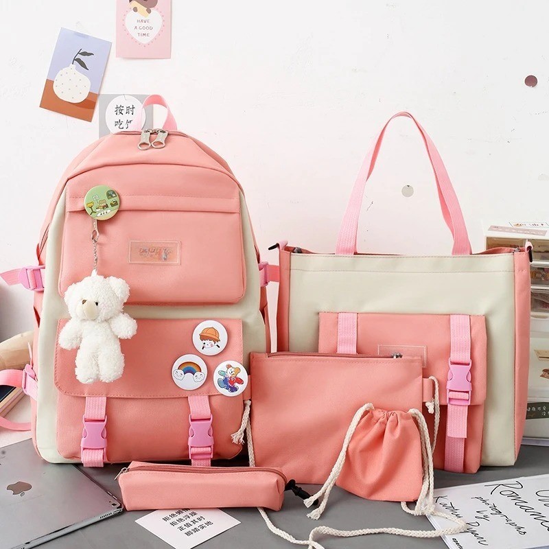 Set Large Capacity School Bag For Girls Boys - Usa Sale