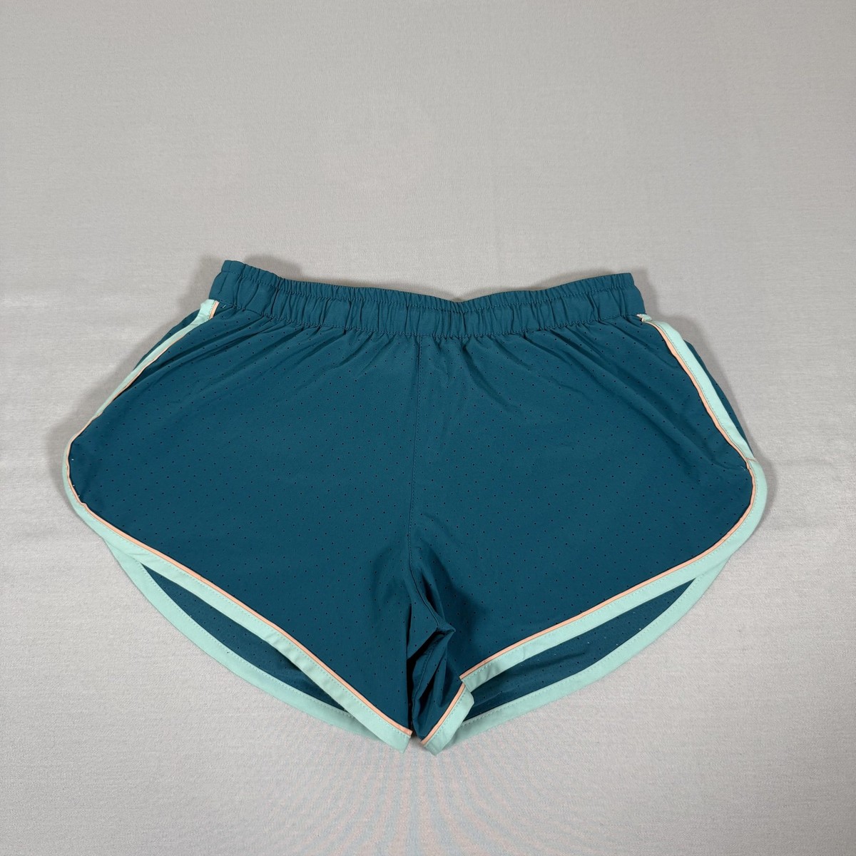 Rabbit Running Shorts Womens XS Blue Mesh Lined 3 Inseam Zip
