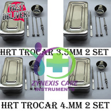 4 sets HRT Trocar Set 3.5mm & 4.5mm Hormone Replacement Pellet Insertion Kits