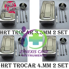 4 sets HRT Trocar Set 3.5mm & 4.5mm Hormone Replacement Pellet Insertion Kits