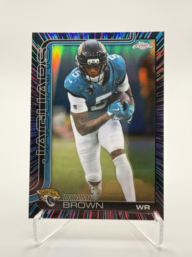 2025 Topps Chrome - Dyami Brown #136 Neon Pulse Refractor