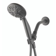 Handheld Shower Head with 5 Spray Settings Matte Black Finish