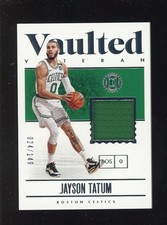 2019-20 Panini Encased Vaulted Veteran Jayson Tatum Celtics GU Patch 24/149