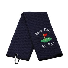 Dad Golf Towel Embroidered Golf Towel Gift Golf Father Gift Embroidered Golf ...