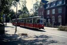 DIA hist. Gotha T4-62 Karolinenhof Straßenbahn Treptow/Köpenick gerahmt A-N2-80