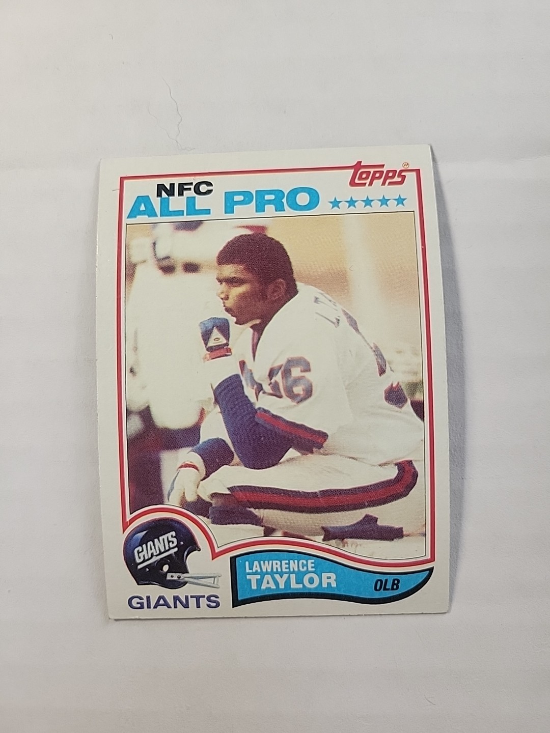 Topps 1982 #434 Lawrence Taylor Rookie All Pro New York Giants Football Card