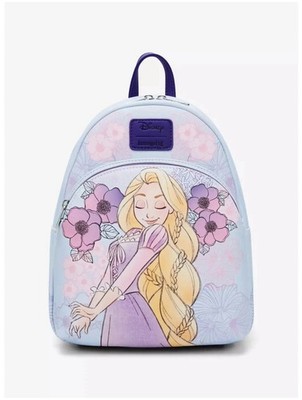   New - Loungefly Disney Tangled Rapunzel Pastel Flowers Mini 