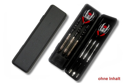 Karella Dartbox,''TWO FOLD'', PVC- schwarz | Etui Tasche Koffer für Dart Darts