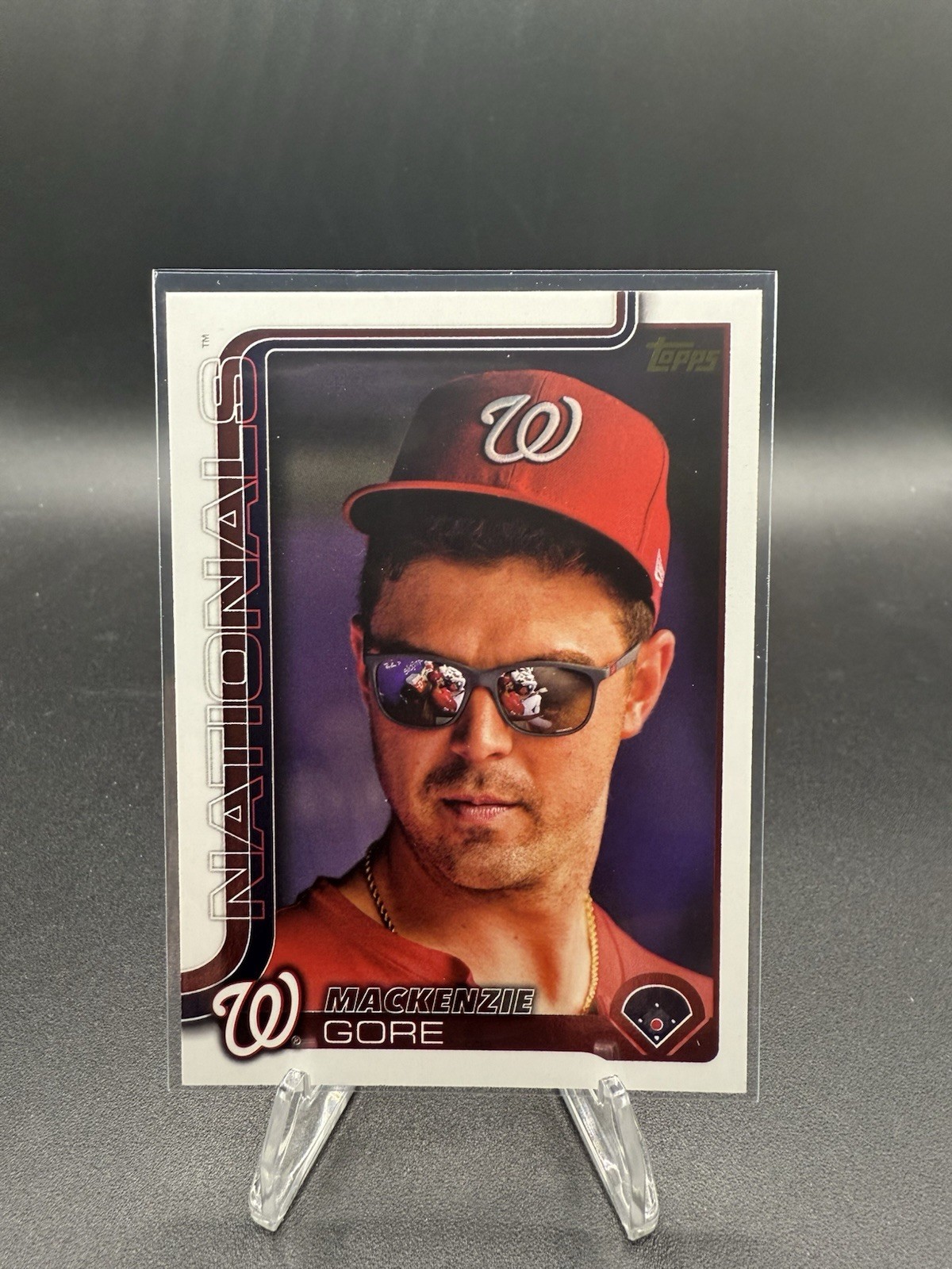 2025 Topps Series 1 - Mackenzie Gore #334 Golden Mirror Image Variation