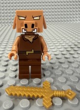 LEGO Piglin Una Minifigura de Película Minecraft con Espada Dorada Del Set 21273