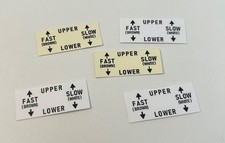 Due etichette motore Leslie amp per amplificatori tipo 122, 147 e 251 - spedizione gratuita