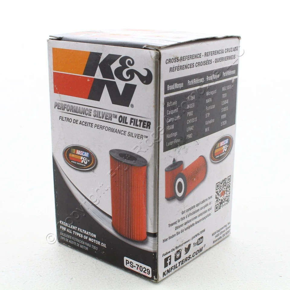 Filtro de aceite de motor K&N PS7029 Pro plateado para Sedona 2009-10 08-09 Sorento Sonata Foto 2 de 2