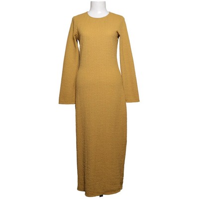 H&M, Maxikleid, Größe: S, Gelb, Elasthan/Polyester, Einfarbig, Damen #6Bq