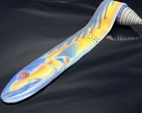 Vintage Ralph Marlin Tie Necktie 57” Made in USA 1986 Designer Tuna