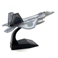 1:100 US F22 Raptor Stealth Fighter Alloy Flugzeug Modell Jet Militär Ornamente