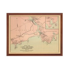 Mapa antiguo de Cabo Marsopa, ME 1894 - De colección Cabo Marsopa Ma