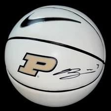 BRADEN SMITH SIGNED AUTOGRAPH PSA/DNA COA PURDUE LOGO F/S BASKETBALL BOILER UP