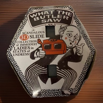 What The Butler Saw 3D Scandalous Slides Vintage Style Scantily Dressed Ladies