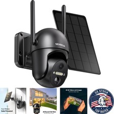 Wireless Outdoor Security Camera - 2K HD, PIR Motion Sensor, WiFi Control