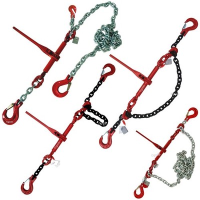 Zurrkette Spannkette 1+2-teilig,6mm,8mm,10mm,13mm schwarz+verzinkt,Länge 2m-6m