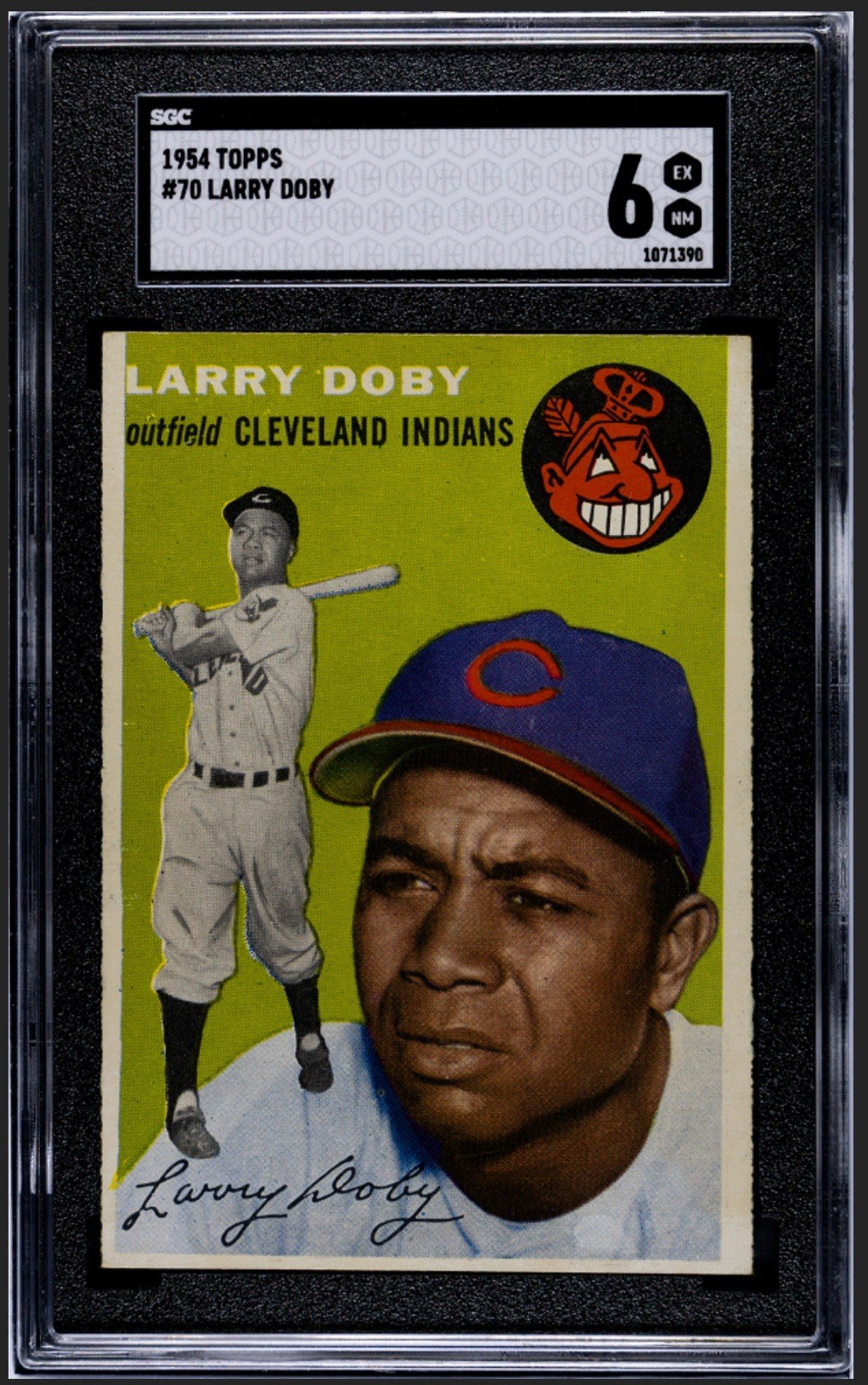 1954 Topps #70 Larry Doby HOF SGC 6