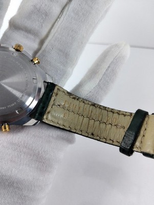 Pulsar by Seiko Y182 Chronograph Alarm Green Dial Two-Tone 100M